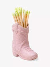 Load image into Gallery viewer, Paddywax Cowboy Boot Match Holder - Pink
