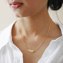 Load image into Gallery viewer, Lisa Angel Feather Necklace - Gold