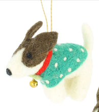 Load image into Gallery viewer, Jack Russell Felt Christmas Decoration - 2 Options