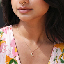 Load image into Gallery viewer, Lisa Angel Crescent Moon Necklace - Gold / Silver