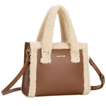 Load image into Gallery viewer, Every Other Faux Shearling Small Bag - Brown