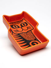Load image into Gallery viewer, Hornsea Cat Trinket Dish - Orange