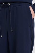 Load image into Gallery viewer, B Young Soft Touch Navy Wide Leg Track Pants
