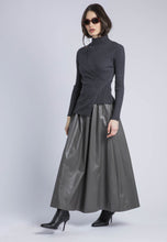 Load image into Gallery viewer, Religion Sophie Faux Leather Maxi Skirt - Grey