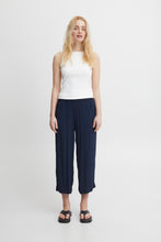 Load image into Gallery viewer, ICHI Cropped Crinkle Trousers - 3 Colours