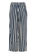 Load image into Gallery viewer, ICHI Cropped Stripe Crinkle Trousers
