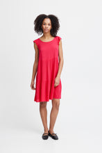 Load image into Gallery viewer, ICHI Tie Backed Dress - Pink