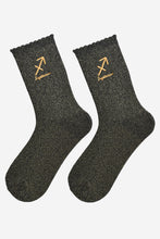 Load image into Gallery viewer, Sock Talk Women’s Zodiac Glitter Socks