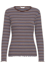 Load image into Gallery viewer, B Young Tone Stripe Long Sleeve Top
