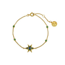 Load image into Gallery viewer, Amelia Scott Nova North Star Sapphire, Emerald CZ Bracelet