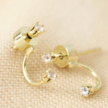 Load image into Gallery viewer, Lisa Angel Delicate Crystal Swarovski Stud Earrings - Gold