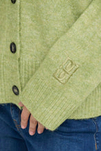 Load image into Gallery viewer, ICHI Baling Cardigan - Sage Green / Violet Blue