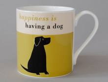 Load image into Gallery viewer, Repeat Repeat Happiness Black Lab Mug
