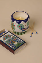 Load image into Gallery viewer, PADDYWAX Peacock Ceramic Boxed Misted Lime Scented Candle