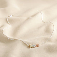 Load image into Gallery viewer, Mixed Metal Triple Star Necklace