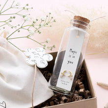 Load image into Gallery viewer, Attic Creations Message Bottle Earrings - ‘Magic Is In You’