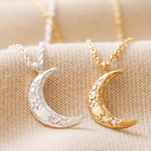 Load image into Gallery viewer, Lisa Angel Crescent Moon Necklace - Gold / Silver