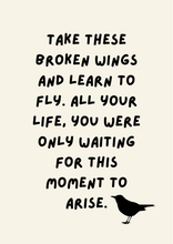 Load image into Gallery viewer, Blackbird The Beatles Inspired Print A4