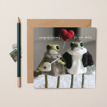 Load image into Gallery viewer, Congratulations To You Both Frog Greeting Card