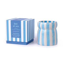 Load image into Gallery viewer, Paddywax Cabana Blue Ceramic Candle- Lost at Sea