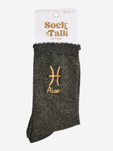 Load image into Gallery viewer, Sock Talk Women’s Zodiac Glitter Socks