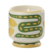 Load image into Gallery viewer, PADDYWAX Snake Ceramic Boxed Wild Lemongrass Scented Candle