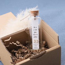 Load image into Gallery viewer, Attic Creations Message Bottle Earrings - ‘She is a Rare Gem….”