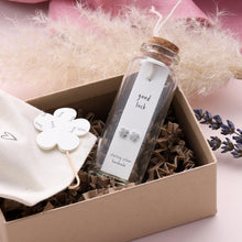 Load image into Gallery viewer, Attic Creations Message Bottle Earrings - Good Luck