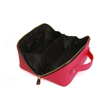 Load image into Gallery viewer, Alice Wheeler Pink / Black Train Case - 2 Sizes