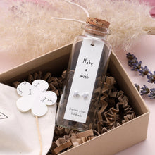 Load image into Gallery viewer, Attic Creations Message Bottle Earrings - ‘Make a Wish’