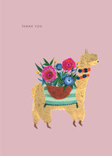 Load image into Gallery viewer, Alpaca Thank You Greeting Card