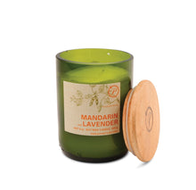 Load image into Gallery viewer, Eco Green Recycled Glass Candle - Mandarin & Lavender
