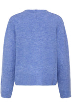 Load image into Gallery viewer, ICHI Baling Cardigan - Sage Green / Violet Blue