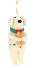 Load image into Gallery viewer, Eliot & Spotty Dog Felt Christmas Decoration - 2 Options