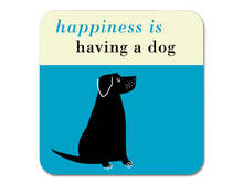 Load image into Gallery viewer, Repeat Repeat Happiness Black Lab Coasters
