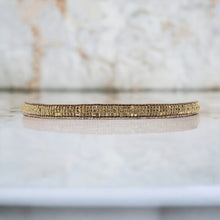 Load image into Gallery viewer, Gold Narrow Beaded Bracelet