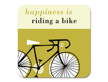 Load image into Gallery viewer, Repeat Repeat Happiness Bike Coasters
