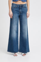 Load image into Gallery viewer, ICHI Twiggy Wide Jeans - Medium Blue Wash
