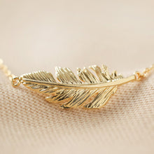 Load image into Gallery viewer, Lisa Angel Feather Necklace - Gold