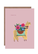 Load image into Gallery viewer, Alpaca Thank You Greeting Card