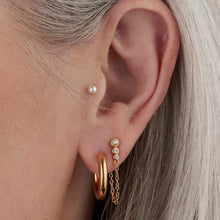 Load image into Gallery viewer, Scream Pretty Pearl Flat Back Earring - Gold