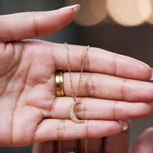 Load image into Gallery viewer, Lisa Angel Crescent Moon Necklace - Gold / Silver