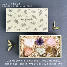 Load image into Gallery viewer, East of India Crystal Set - Love & Positivity