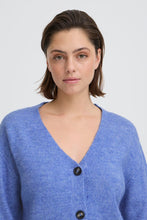 Load image into Gallery viewer, ICHI Baling Cardigan - Sage Green / Violet Blue