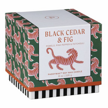 Load image into Gallery viewer, PADDYWAX Ceramic Boxed Black Cedar & Fig Scented Candle