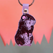 Load image into Gallery viewer, Ark Colour leather Guinea pig keyring