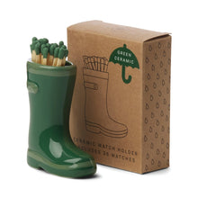 Load image into Gallery viewer, Paddywax Wellington Boot Match Holder - Green