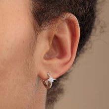 Load image into Gallery viewer, Scream Pretty Starburst Huggie Earrings - Gold or Silver