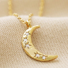 Load image into Gallery viewer, Lisa Angel Crescent Moon Necklace - Gold / Silver