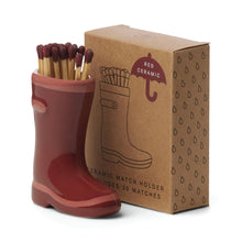 Load image into Gallery viewer, Paddywax Wellington Boot Match Holder - Red